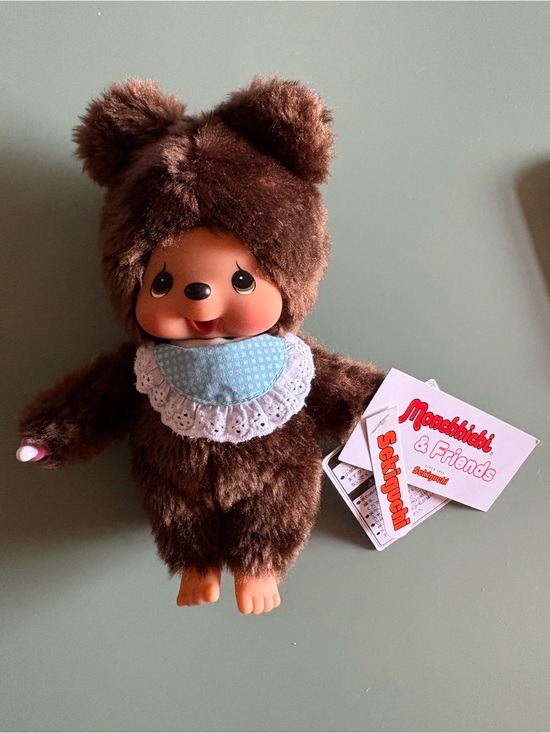 Sekiguchi Other - Sekiguchi Monchhichi Friends Kuma (Bear) S-
Size Plush Doll NWT New